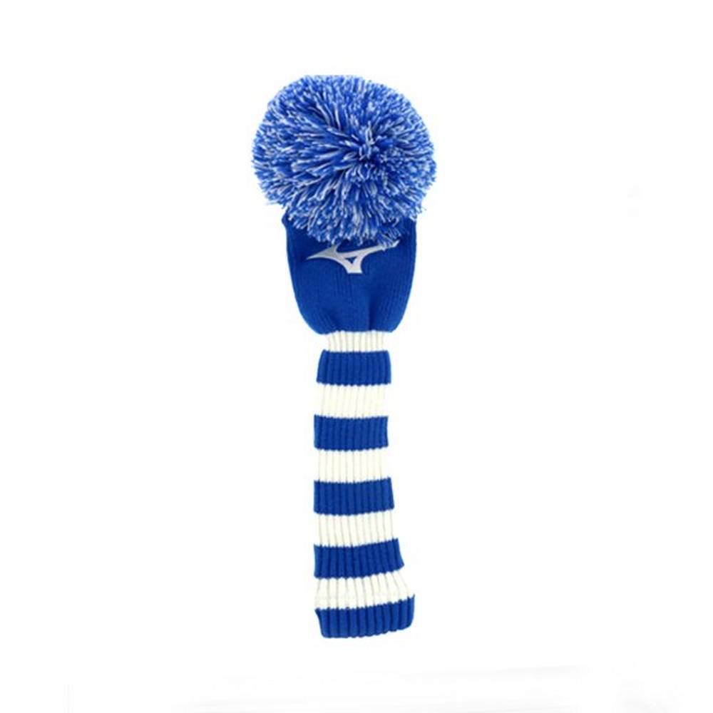 Copricapo Mizuno Knit Pom Driver Uomo - Blu/Bianche - 64823-QNLP